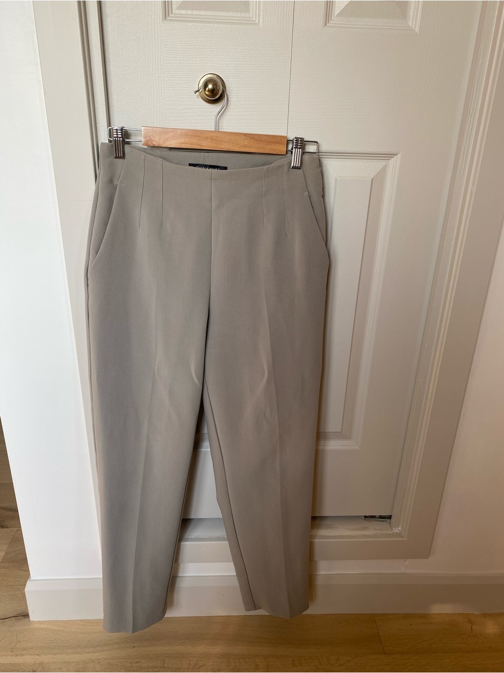 Dynamite Light Taupe Tailored Straight-Leg Trousers
